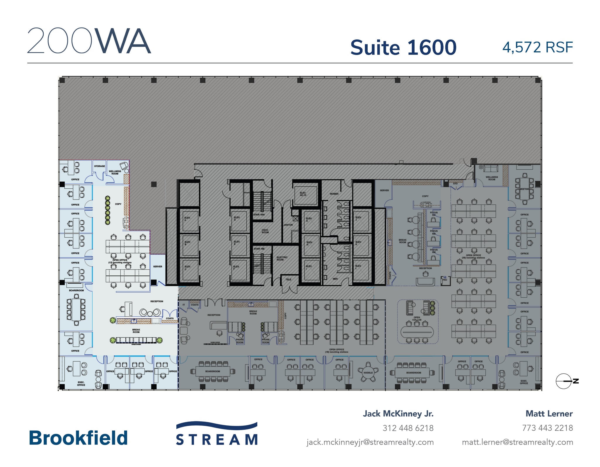 200 W Adams St, Chicago, IL à louer Plan d’étage– Image 1 sur 1