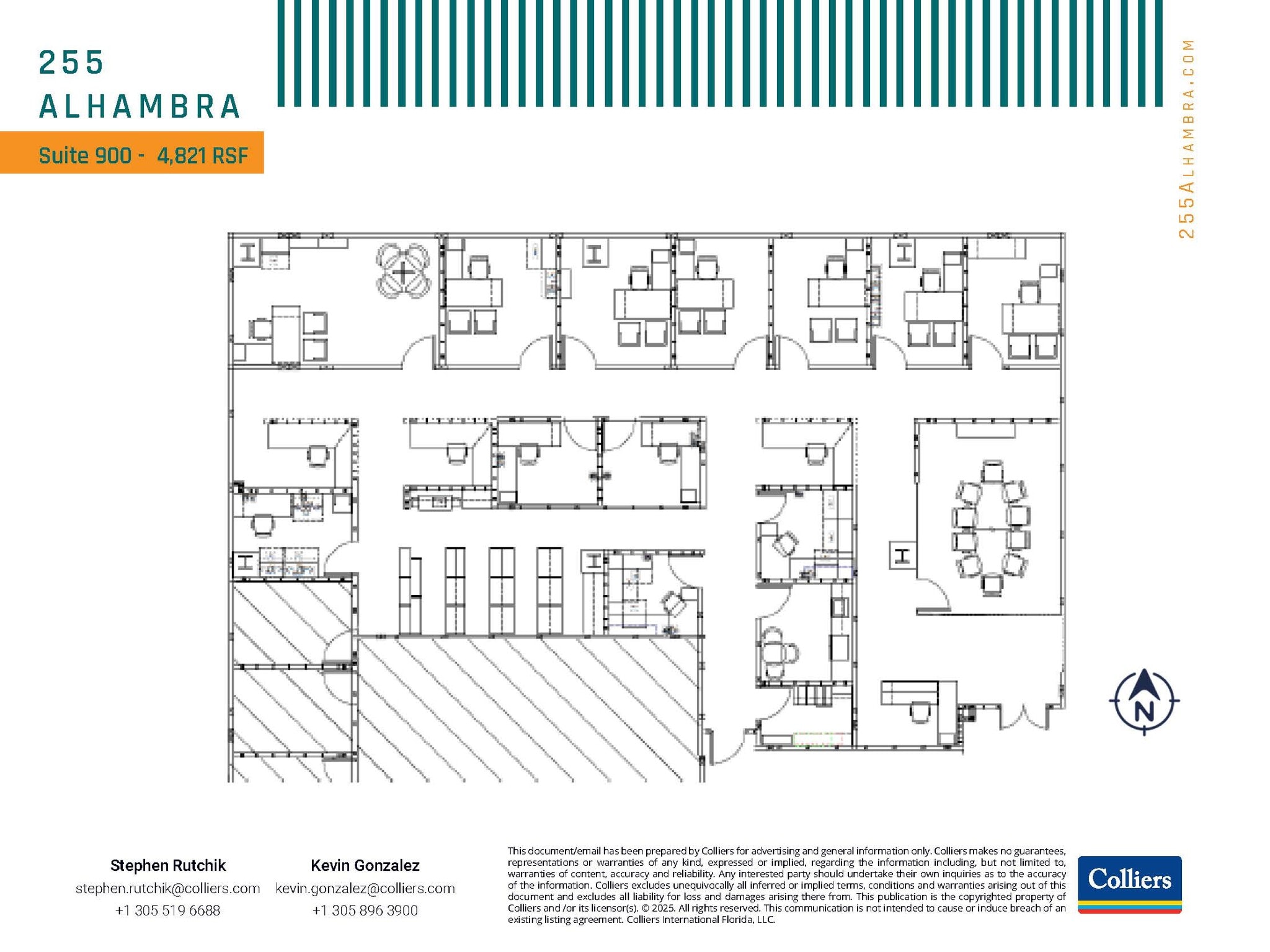 255 Alhambra Cir, Coral Gables, FL à louer Plan d’étage– Image 1 sur 1