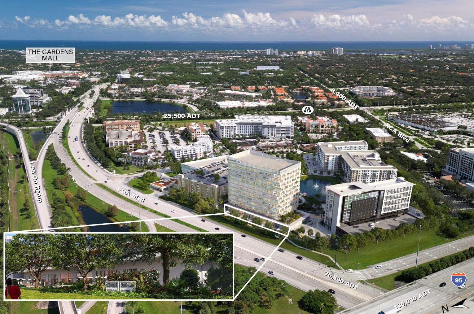 SEQ I-95 & PGA blvd, Palm Beach Gardens, FL à louer Photo principale– Image 1 sur 7