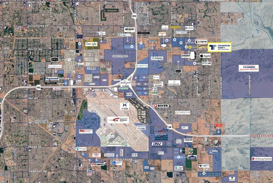 NWC Signal Butte & Elliot Rd, Mesa, AZ à vendre - Aérien – Image 2 sur 2
