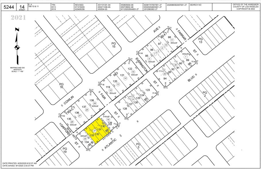 2181 S Atlantic Blvd, Commerce, CA à louer - Plan cadastral – Image 2 sur 38