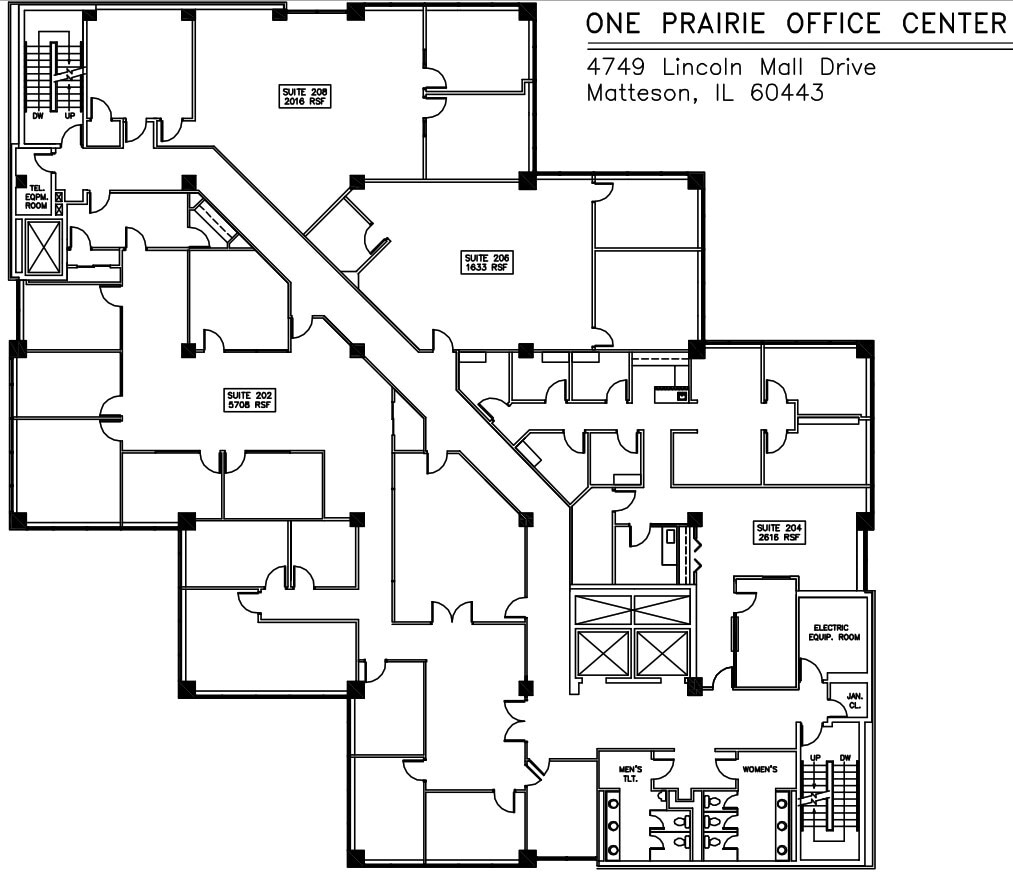 4749 Lincoln Mall Dr, Matteson, IL à louer Plan d’étage– Image 1 sur 10