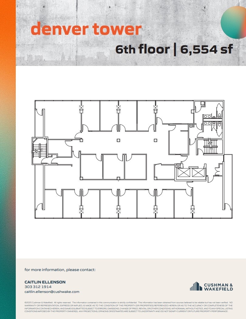 1905 Sherman St, Denver, CO à louer Plan d’étage– Image 1 sur 1