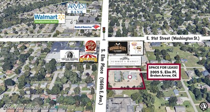 2005 S Elm Pl, Broken Arrow, OK - Vue aérienne  vue de carte