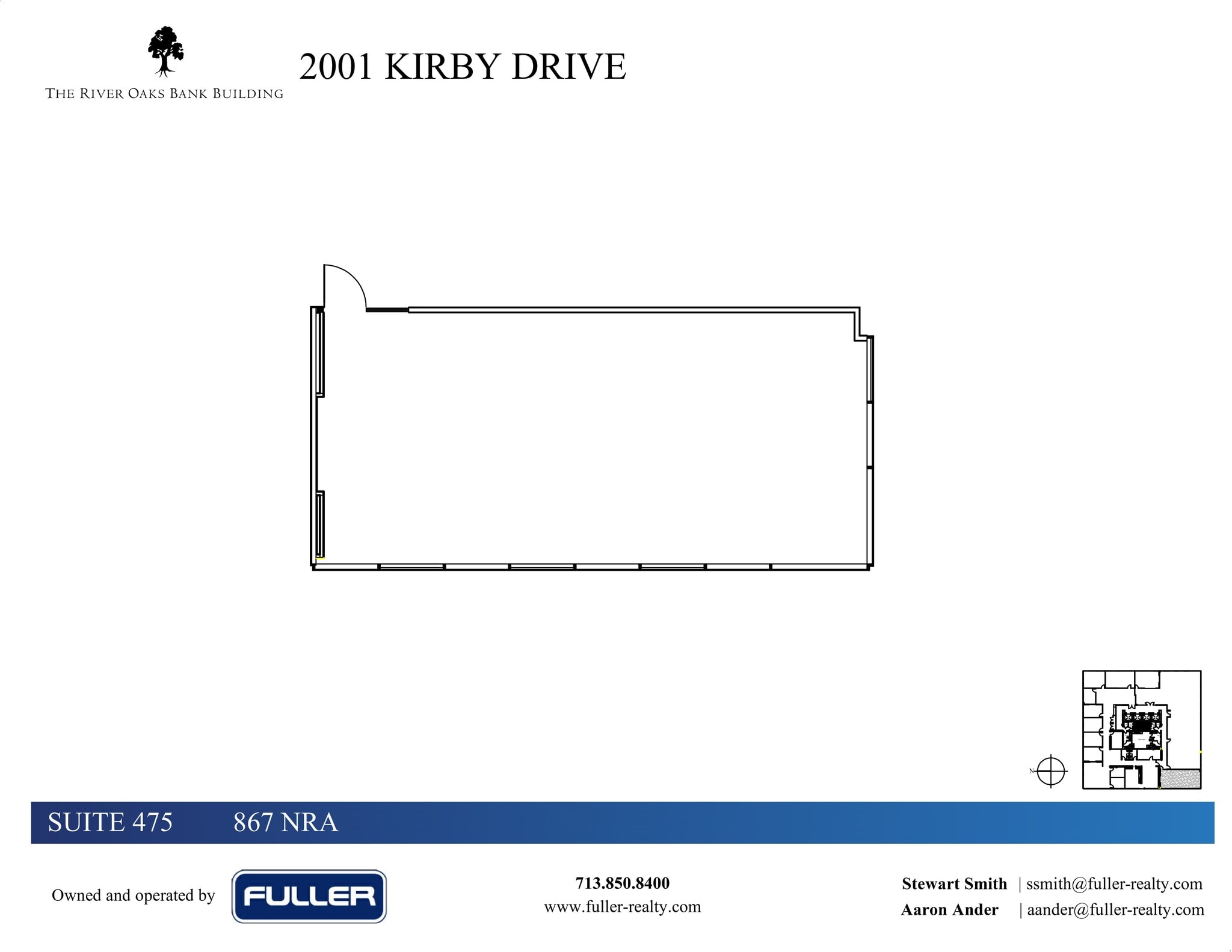 2001 Kirby Dr, Houston, TX à louer Plan de site– Image 1 sur 1