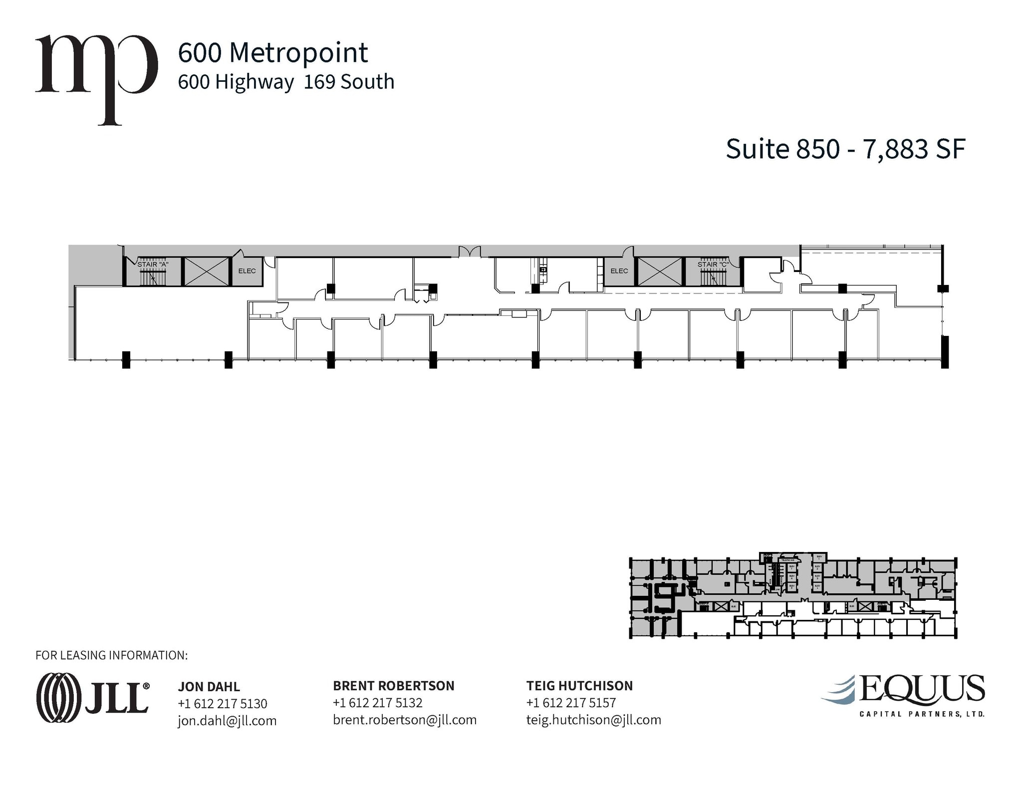 600 Highway 169 S, Saint Louis Park, MN à louer Plan d’étage– Image 1 sur 1