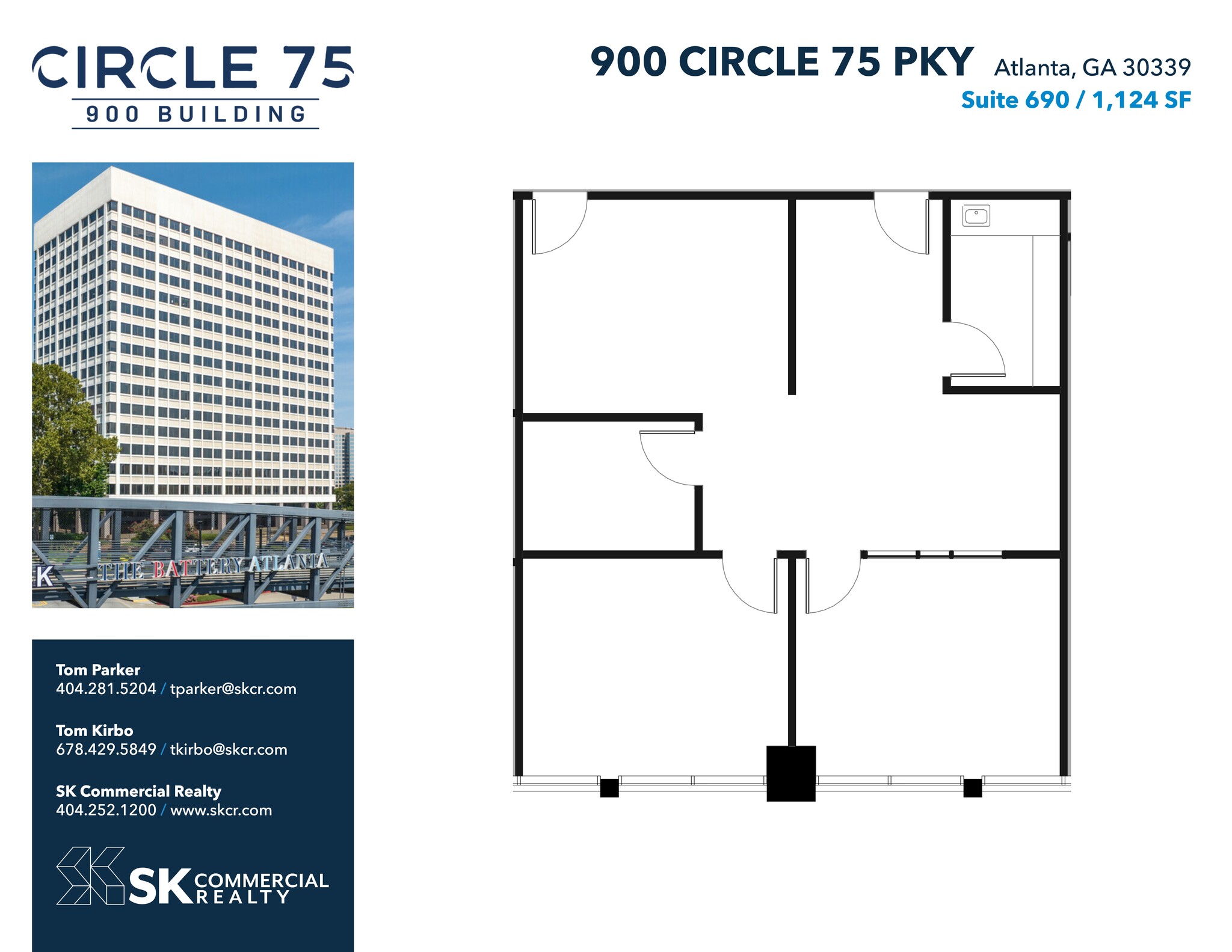 900 Circle 75 Pky SE, Atlanta, GA à louer Plan d’étage– Image 1 sur 1