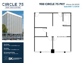 900 Circle 75 Pky SE, Atlanta, GA à louer Plan d’étage– Image 1 sur 1