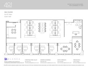 401 E Las Olas Blvd, Fort Lauderdale, FL à louer Plan d’étage– Image 2 sur 2