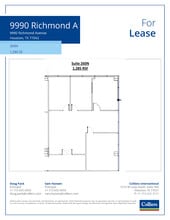 9990 Richmond Ave, Houston, TX à louer Plan d’étage– Image 1 sur 1