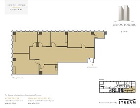 3400 Peachtree Rd NE, Atlanta, GA à louer Plan d’étage– Image 1 sur 1