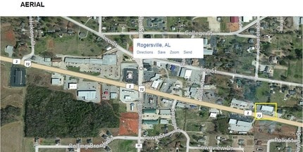 16493 Highway 72, Rogersville, AL - VUE AÉRIENNE  vue de carte