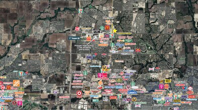 125 FM 1461, Celina, TX - Vue aérienne vue de carte