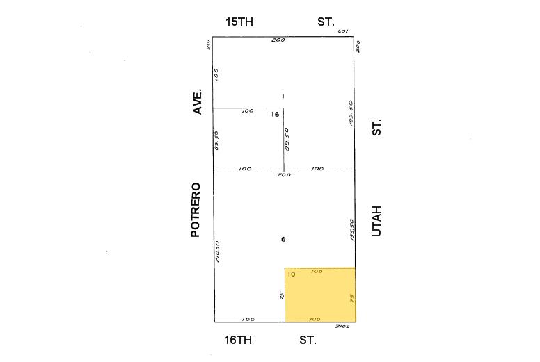 280-290 Utah St, San Francisco, CA à louer - Plan cadastral – Image 3 sur 4