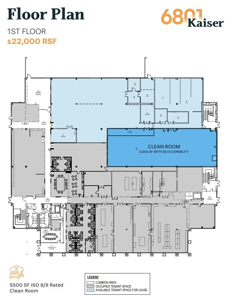 6801 Kaiser Dr, Fremont, CA à louer Plan d’étage– Image 1 sur 1