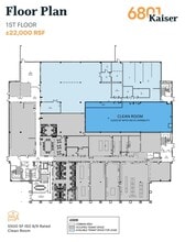 6801 Kaiser Dr, Fremont, CA à louer Plan d’étage– Image 1 sur 1