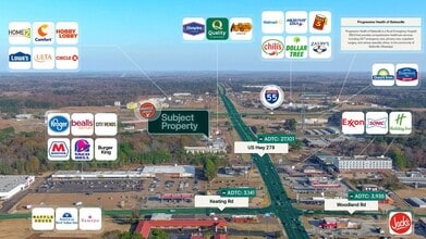 147 Lakewood Dr, Batesville, MS - VUE AÉRIENNE vue de carte - Image1