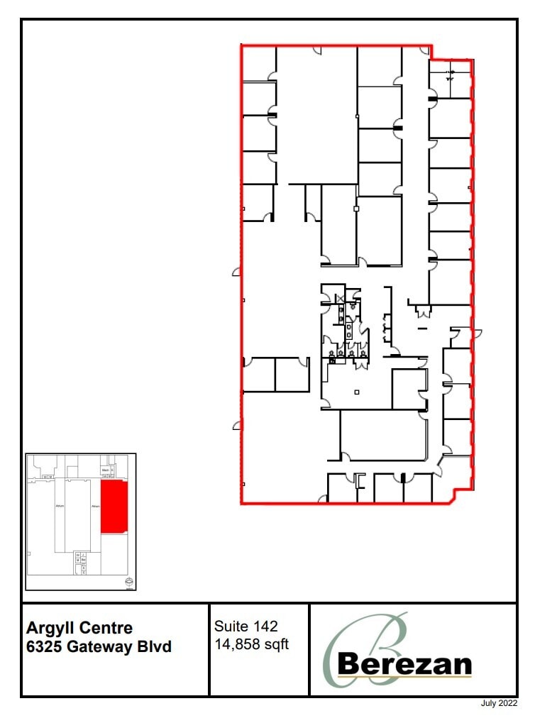 6325 Gateway Blvd NW, Edmonton, AB à louer Plan d’étage– Image 1 sur 1