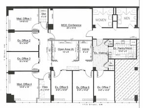 1701 K St NW, Washington, DC à louer Plan d’étage– Image 1 sur 1