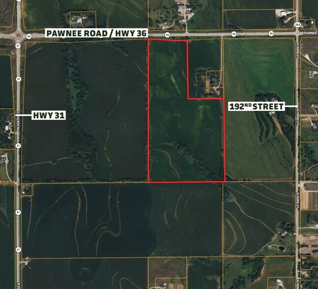 196th & Hwy 36, Bennington, NE à vendre - Aérien – Image 2 sur 2