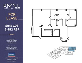 15400 Knoll Trail Dr, Dallas, TX à louer Plan d’étage– Image 1 sur 2