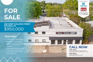 Plus de détails pour 308 W College St, Pulaski, TN - Local d’activités à vendre