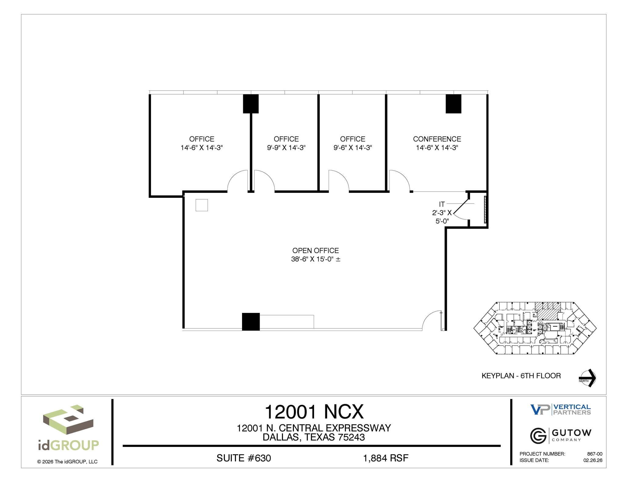 12001 N Central Expy, Dallas, TX à louer Plan d’étage– Image 1 sur 1