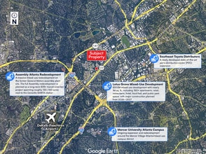 5954-5998 Buford Hwy, Atlanta, GA - Vue aérienne vue de carte - Image1