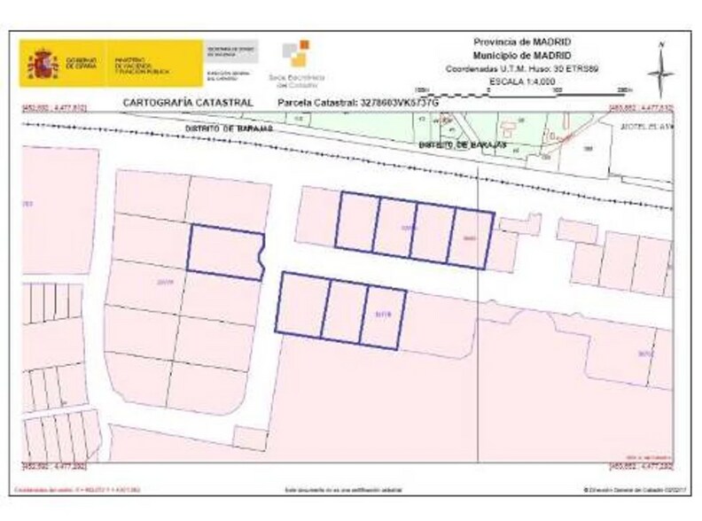 Calle Provisional Iveco Pegaso Tres, 25, Madrid, Madrid à vendre - Plan cadastral – Image 3 sur 3