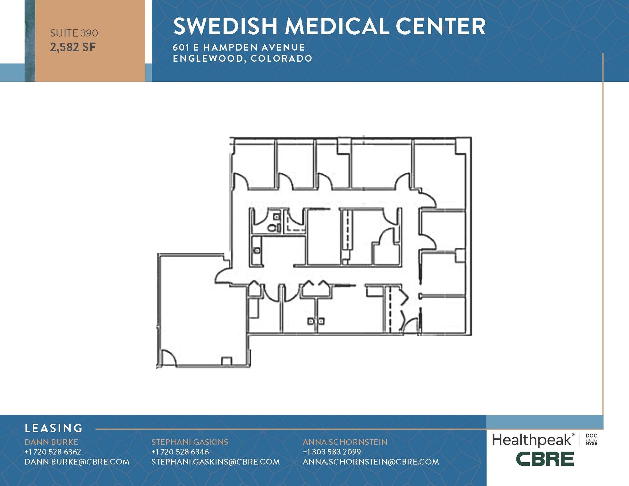 701 E Hampden Ave, Englewood, CO à louer Plan d’étage– Image 1 sur 1