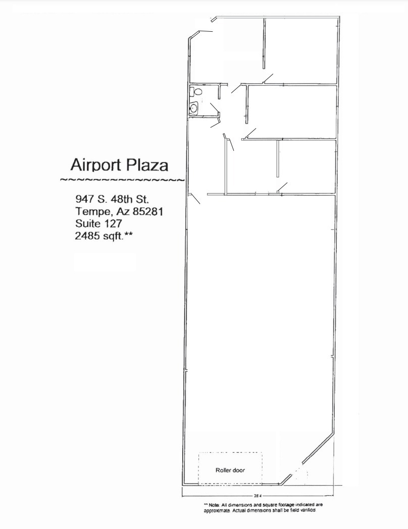 939 S 48th St, Tempe, AZ à louer Plan d’étage– Image 1 sur 1