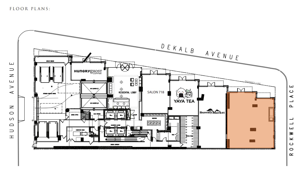 74 Dekalb Avenue, Brooklyn, NY à louer Plan d’étage– Image 1 sur 5