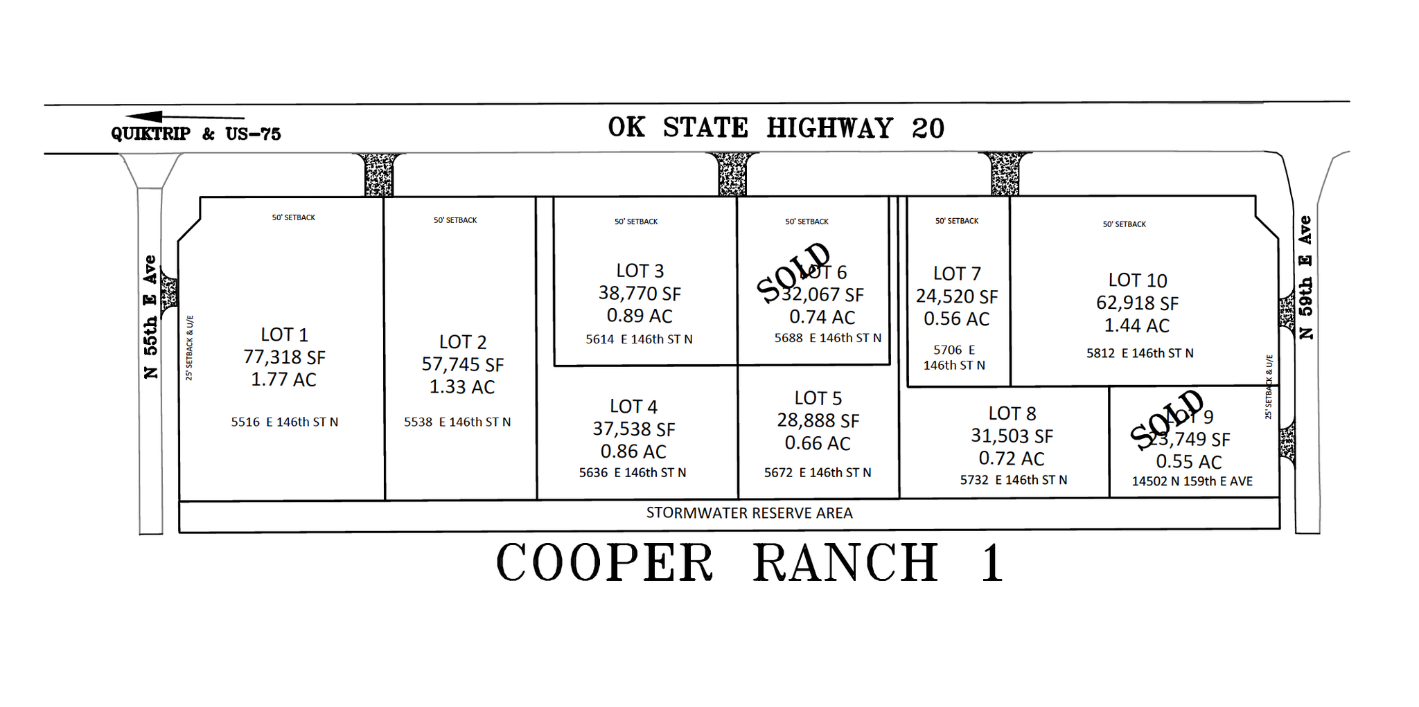 5516 E 146th St N, Collinsville, OK à vendre Plan cadastral– Image 1 sur 7