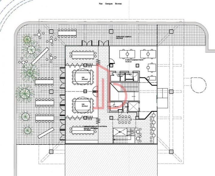 Bureau dans Bordeaux à louer - Plan d’étage – Image 2 sur 3