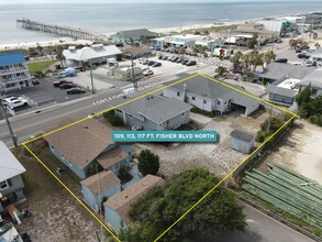 109-113 117 Fort Fisher Blvd N, Kure Beach, Kure Beach, NC - Vue aérienne vue de carte - Image1