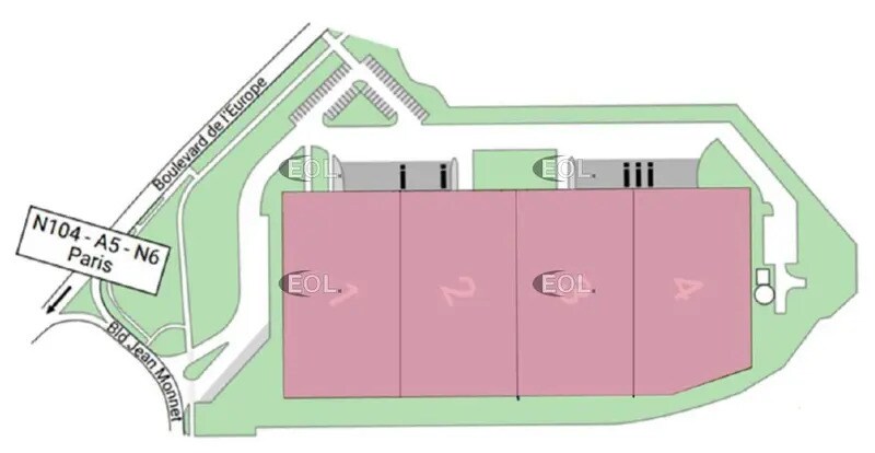Industriel/Logistique dans Combs-la-Ville à louer - Plan de site – Image 2 sur 6