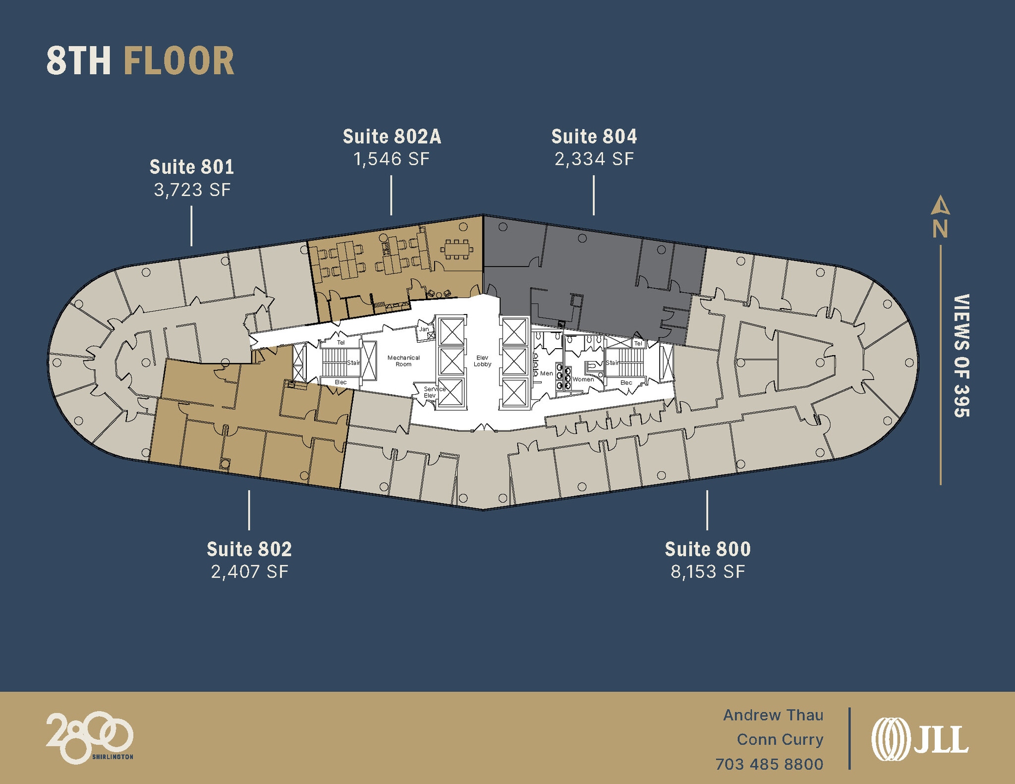 2800 S Shirlington Rd, Arlington, VA à louer Plan d’étage– Image 1 sur 1
