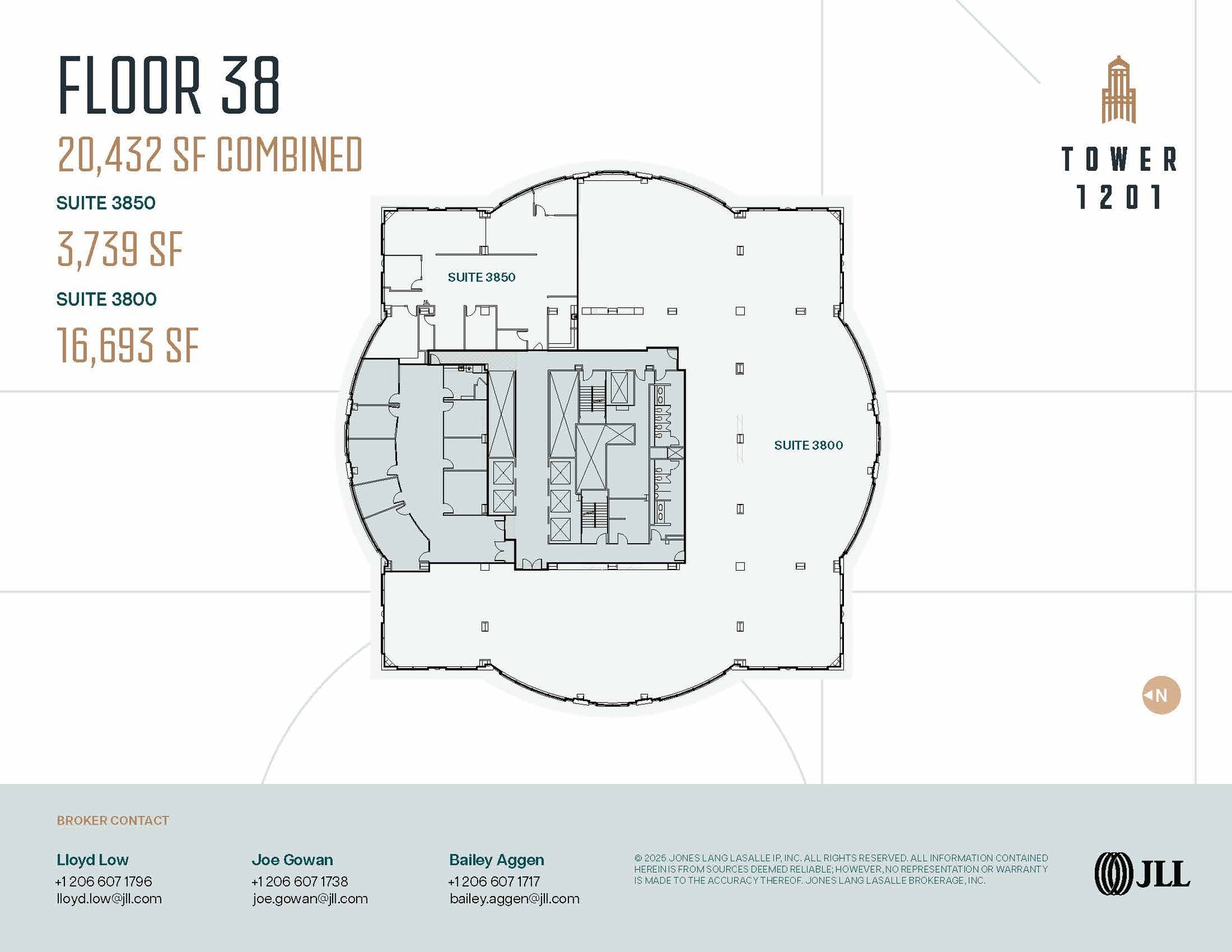 1201 3rd Ave, Seattle, WA à louer Plan d’étage– Image 1 sur 2