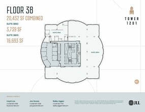 1201 3rd Ave, Seattle, WA à louer Plan d’étage– Image 1 sur 2