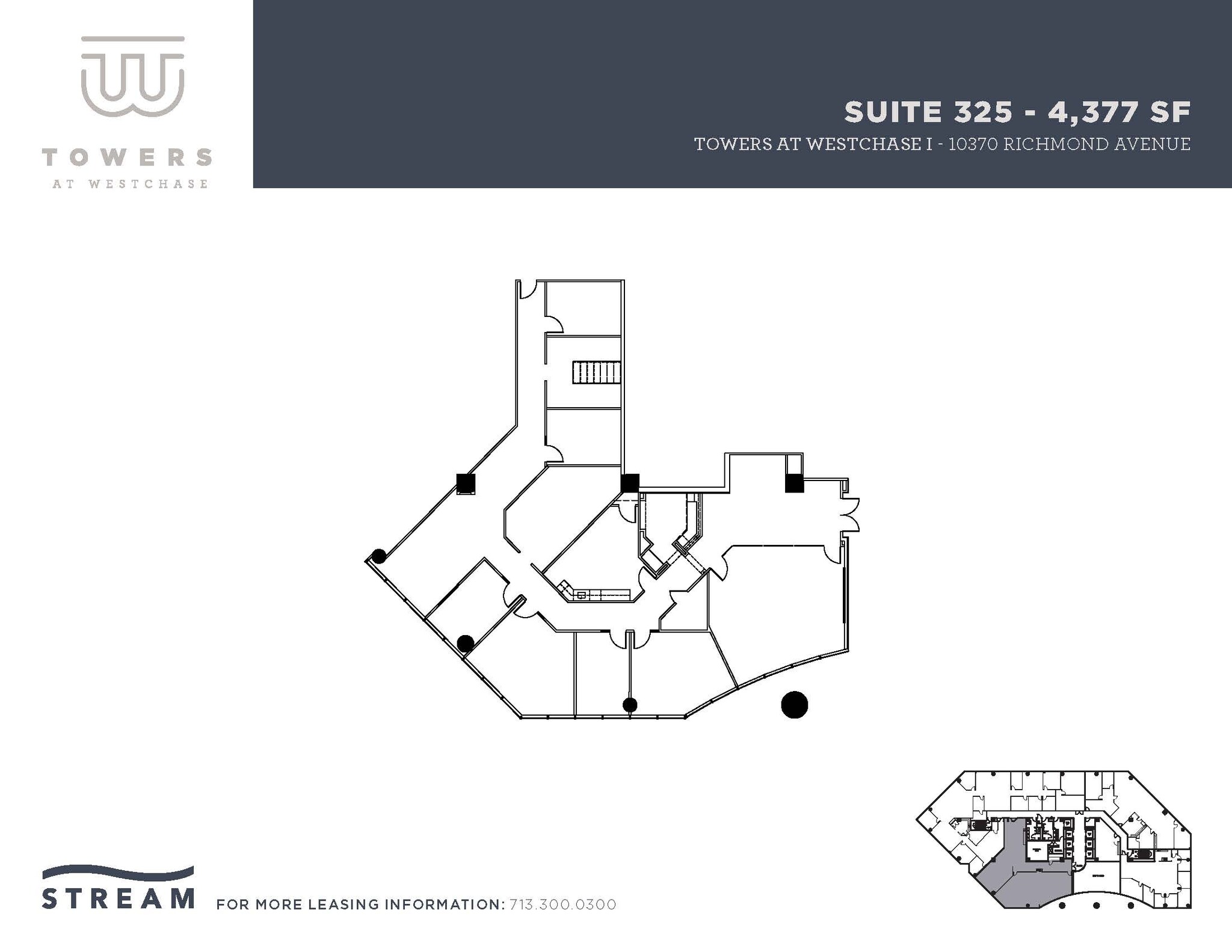 10370 Richmond Ave, Houston, TX à louer Plan d’étage– Image 1 sur 2
