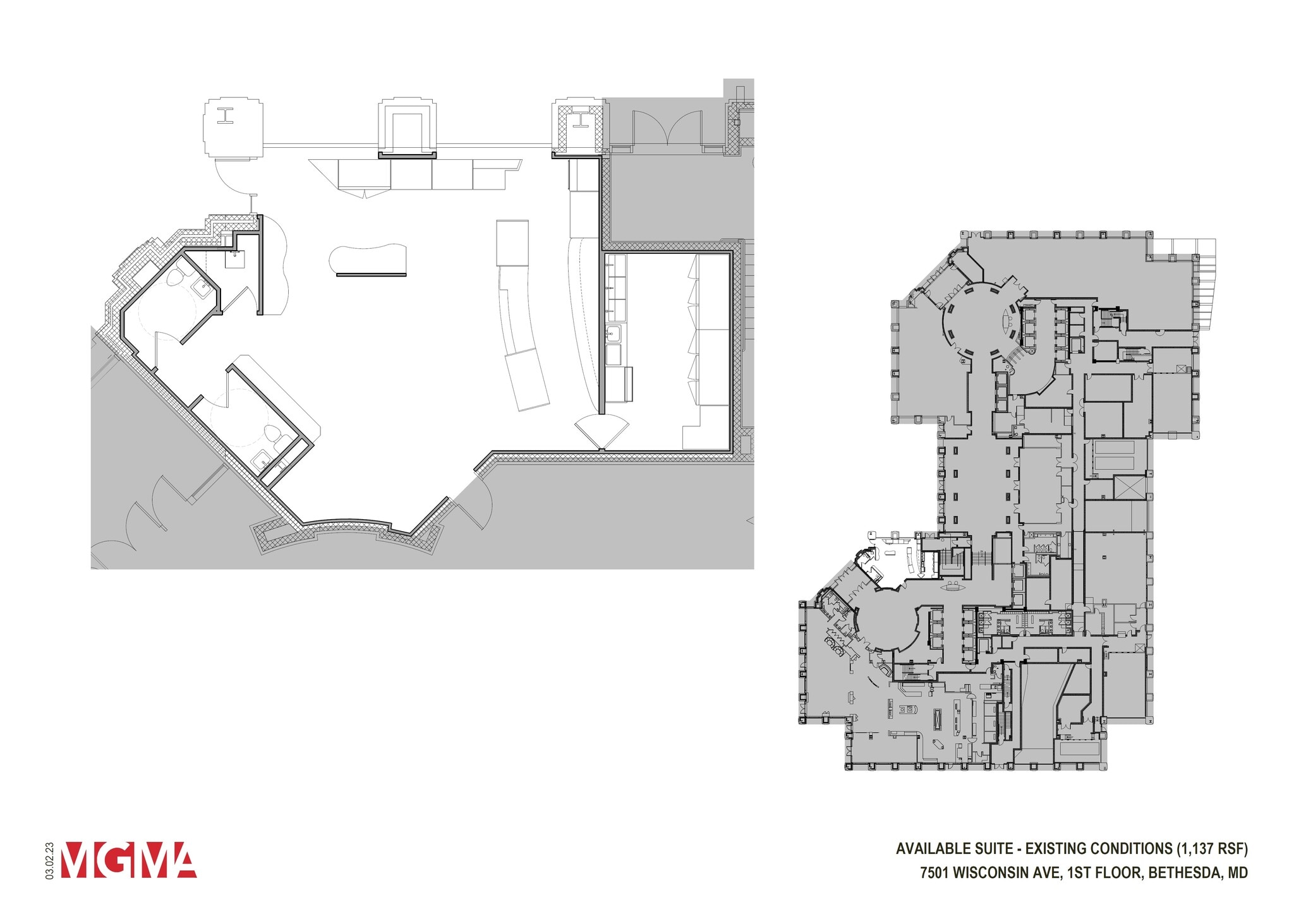 7501 Wisconsin Ave, Bethesda, MD à louer Plan d’étage– Image 1 sur 1