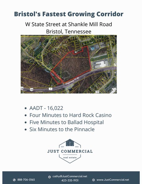 West State Street, Bristol, TN à vendre - Plan cadastral – Image 3 sur 4