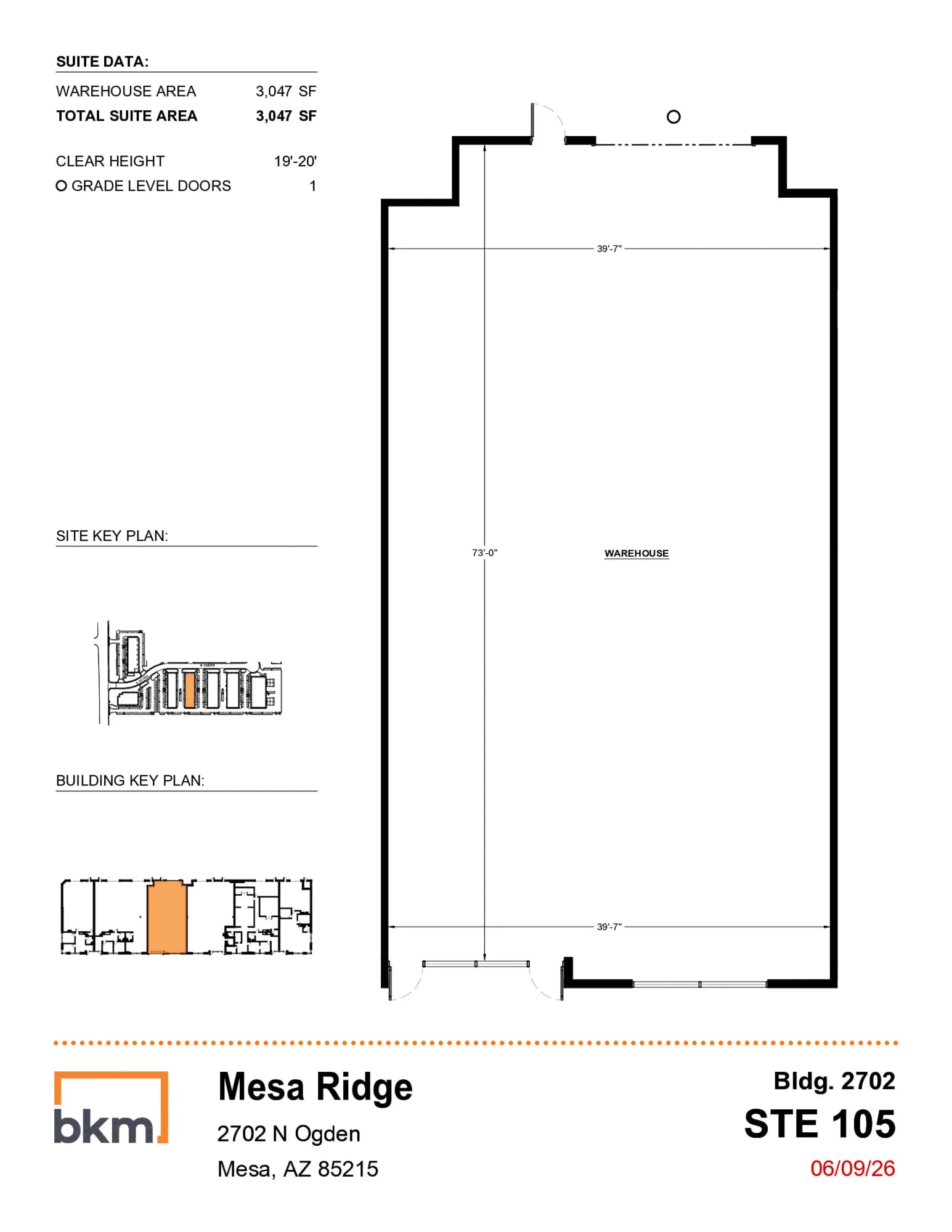 4215 E McDowell Rd, Mesa, AZ à louer Plan d’étage– Image 1 sur 1