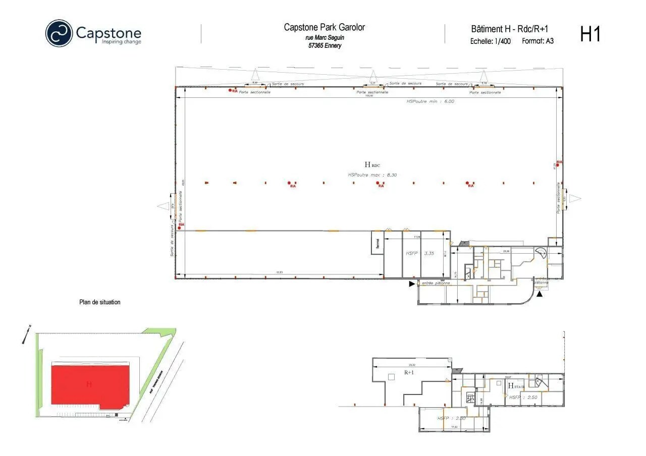 Local d’activités dans Ennery à louer Plan de site– Image 1 sur 2