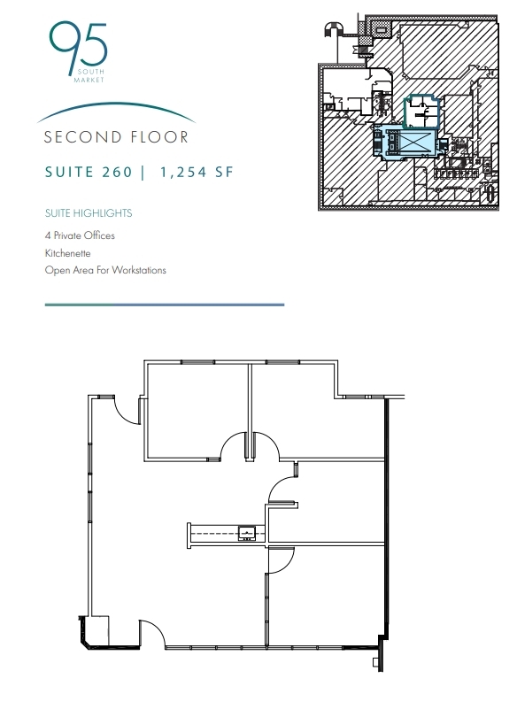 95 S Market St, San Jose, CA à louer Plan d’étage– Image 1 sur 1