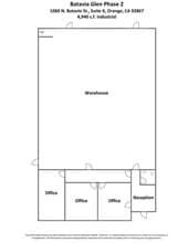 1060 N Batavia St, Orange, CA à louer Plan d’étage– Image 1 sur 7