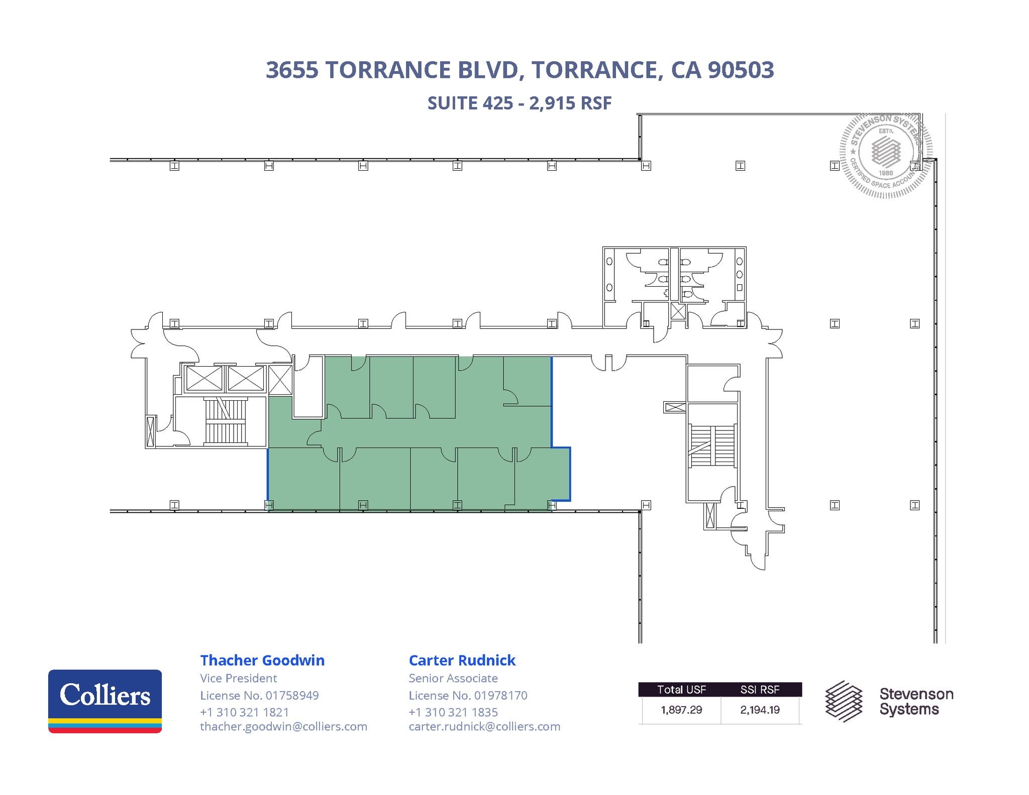 3655 Torrance Blvd, Torrance, CA à louer Plan d’étage– Image 1 sur 1