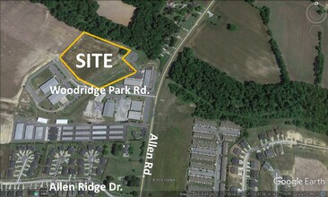 970 Woodridge Park Rd, Greenville, NC - Vue aérienne vue de carte - Image1