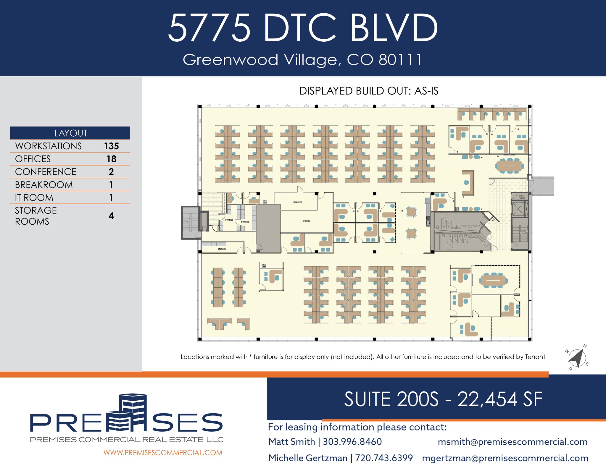 5775 Dtc Blvd, Greenwood Village, CO à louer Plan d’étage– Image 1 sur 1