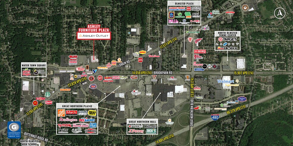 26508-26520 Lorain Rd, North Olmsted, OH à louer - Aérien – Image 2 sur 4